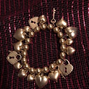 Heart puffed bracelet